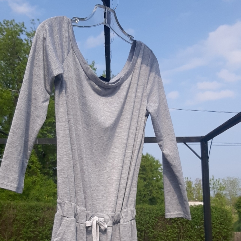 COTTON Relaxed Fit Jumpsuit with Drawstring Waist